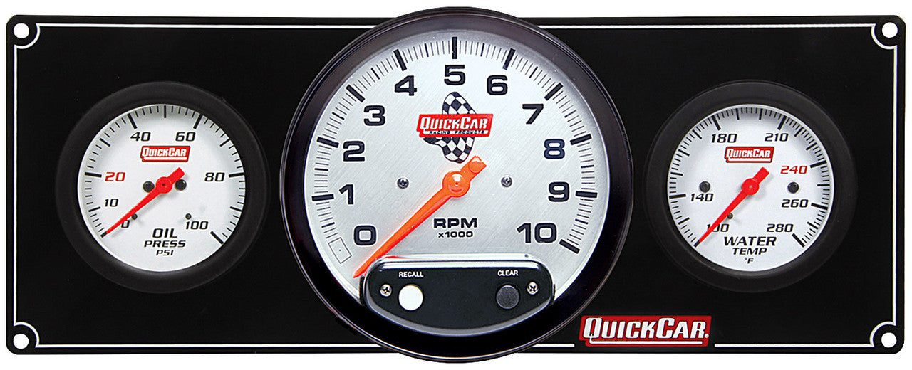 QuickCar Extreme 2-1 Gauge Panel OP/WT/5"Tach