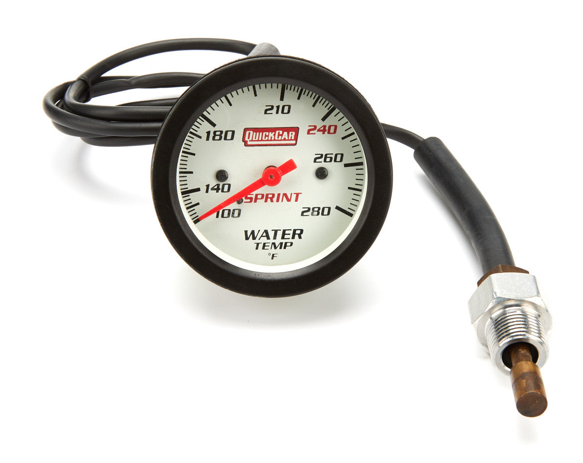 QuickCar Sprint 2-5/8" Water Temperature Gauge