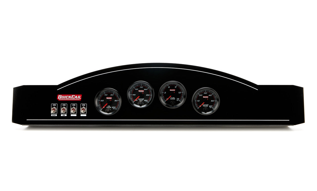 QuickCar Redline Dash Panel OP/WT/FP/WP Single Ignition Dual Pickup