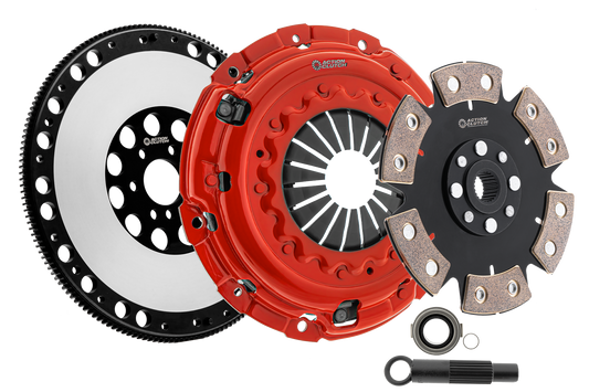 Action Clutch ACR-1847-B Stage 4 Clutch Kit (1MD) with Lightened Flywheel for 2005-2006 Subaru Legacy GT spec.B 2.5L DOHC (EJ255) Turbo AWD