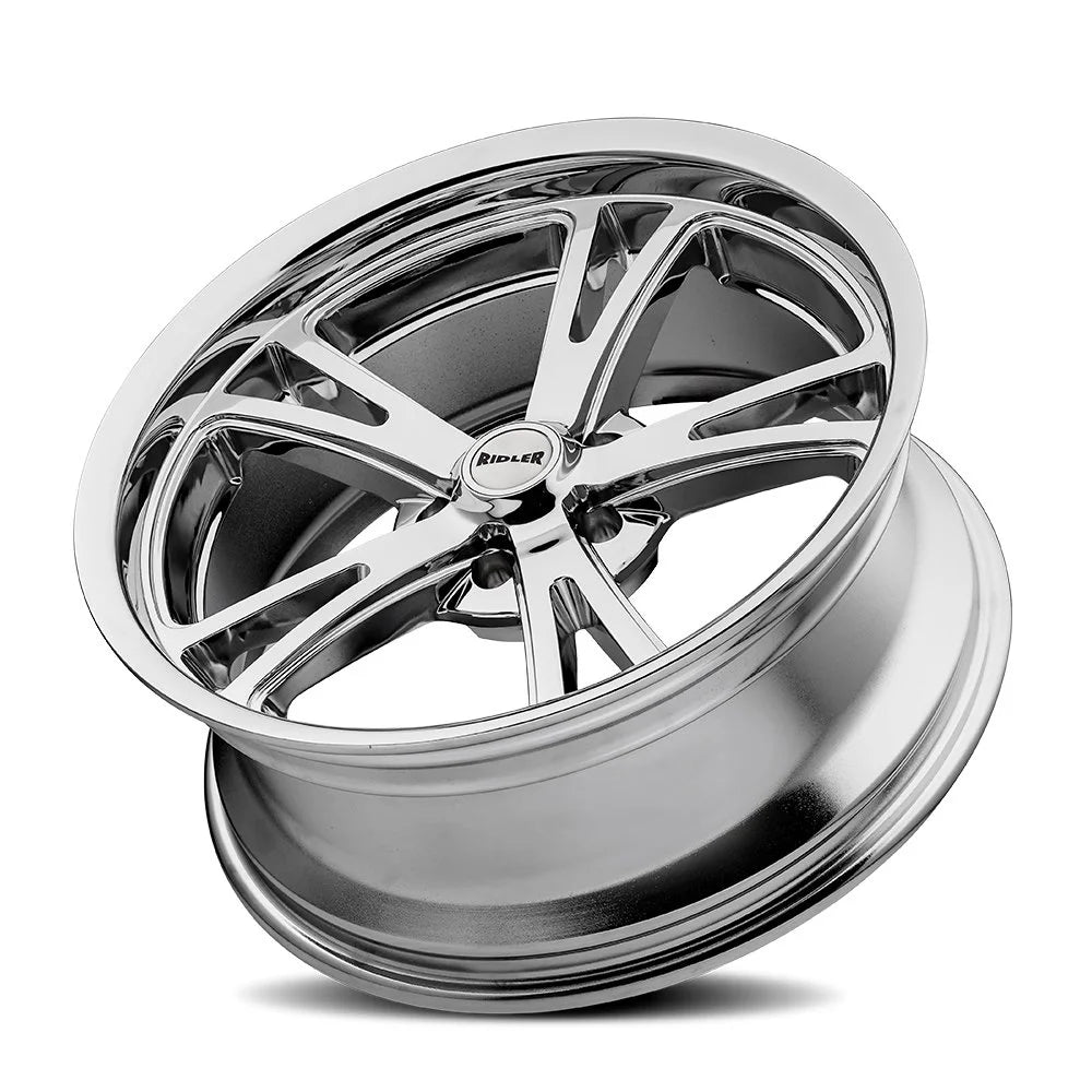 Ridler Wheels 606 17x7 5x120.65 0mm Chrome Wheel 606-7761C