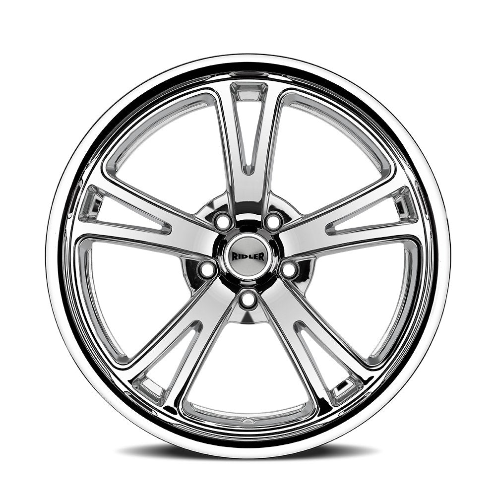 Ridler Wheels 606 17x7 5x120.65 0mm Chrome Wheel 606-7761C