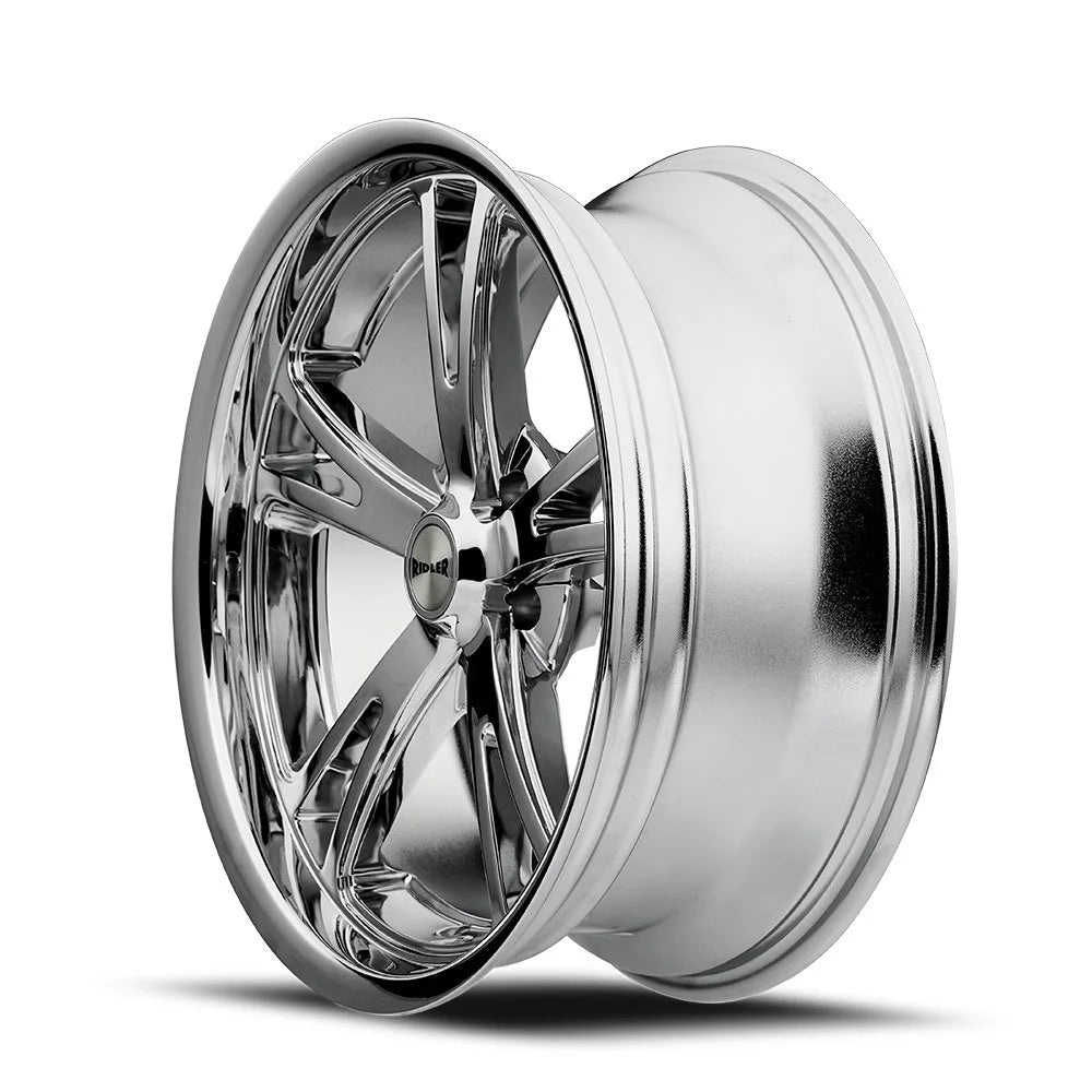 Ridler Wheels 606 17x8 5x120.65 0mm Chrome Wheel 606-7861C