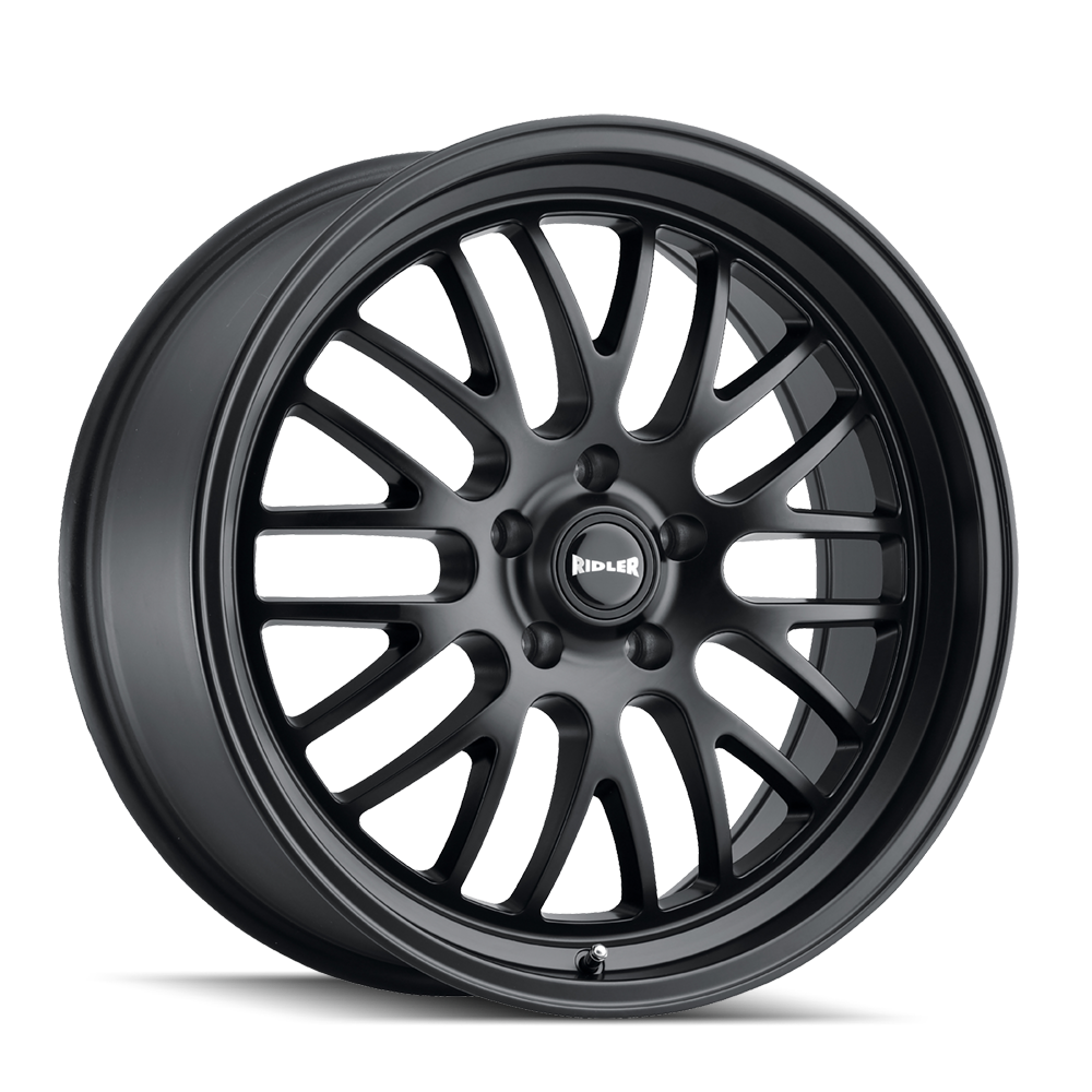 Ridler Wheels 607 18x8 5x120.65 0mm Matte Black Wheel 607-8861MB