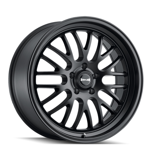 Ridler Wheels 607 18x8 5x120.65 0mm Matte Black Wheel 607-8861MB
