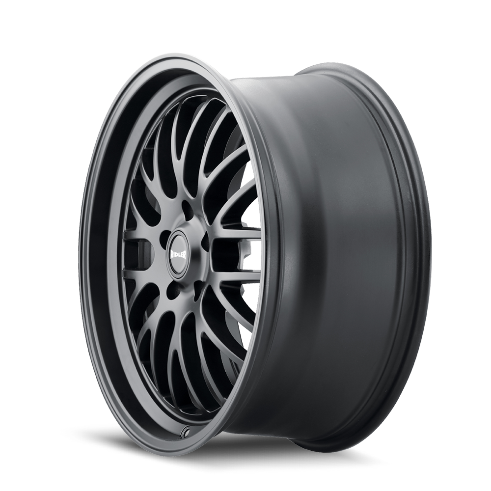 Ridler Wheels 607 18x8 5x120.65 0mm Matte Black Wheel 607-8861MB