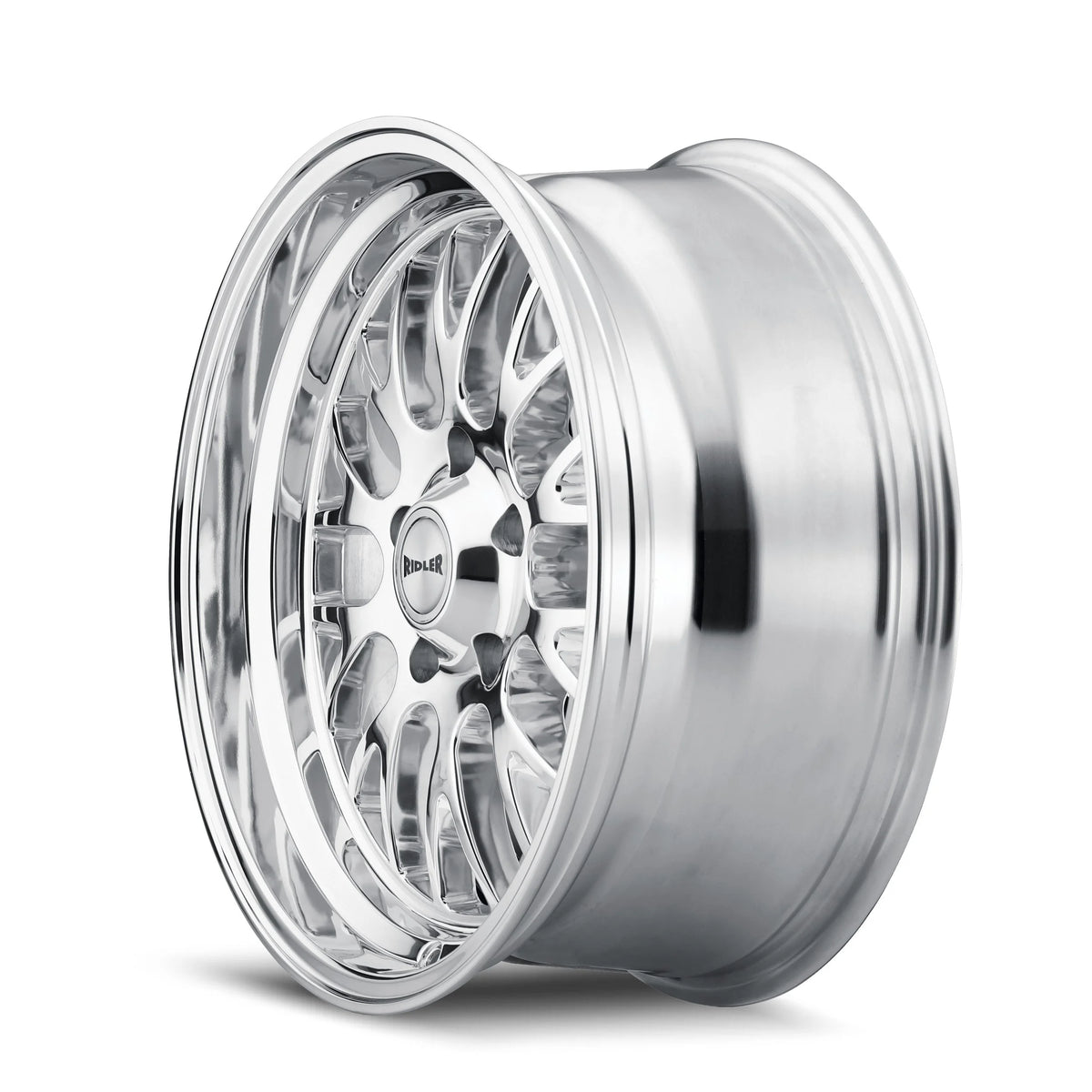 Ridler Wheels 607 18x8 5x120.65 0mm Polished Wheel 607-8861P