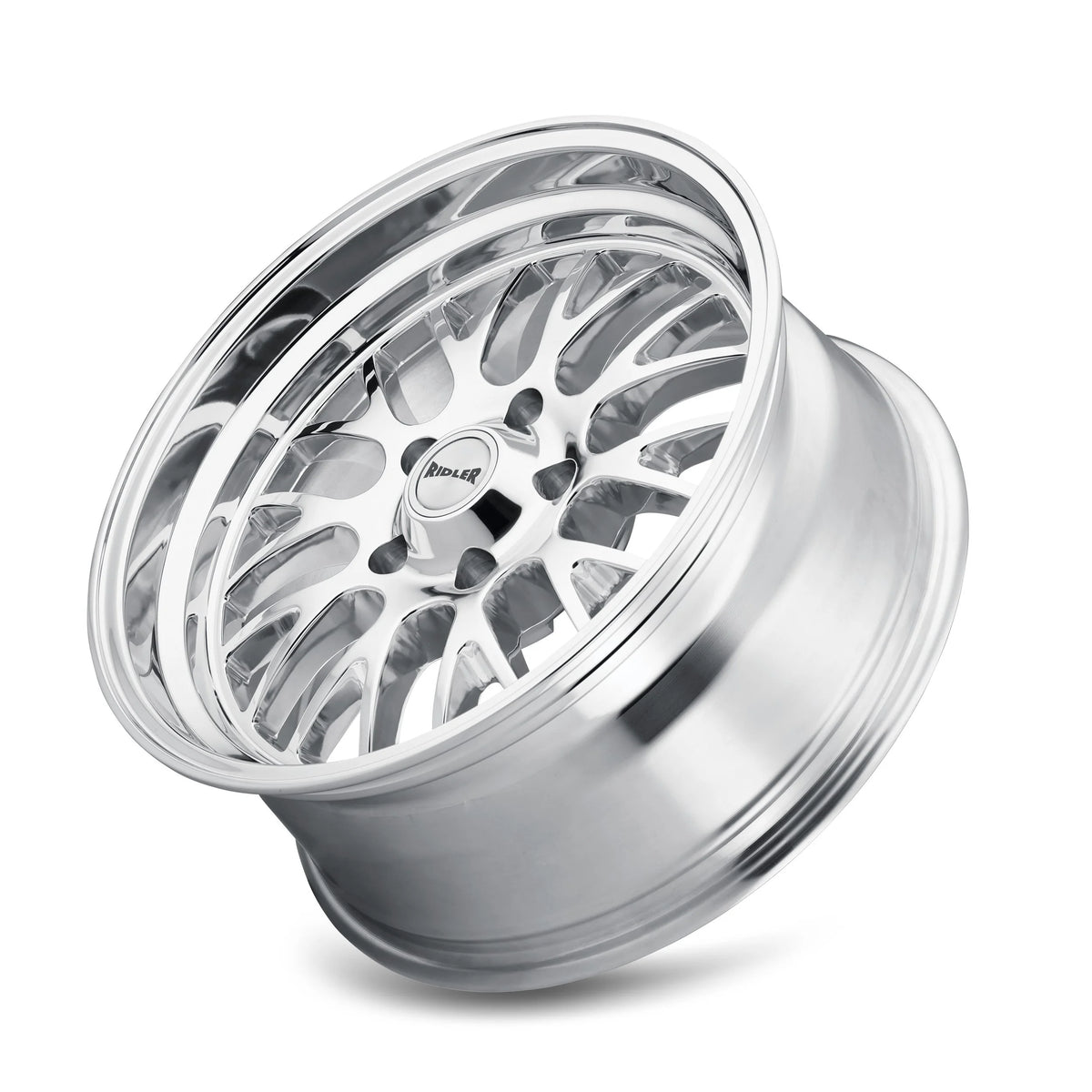 Ridler Wheels 607 18x8 5x120.65 0mm Polished Wheel 607-8861P