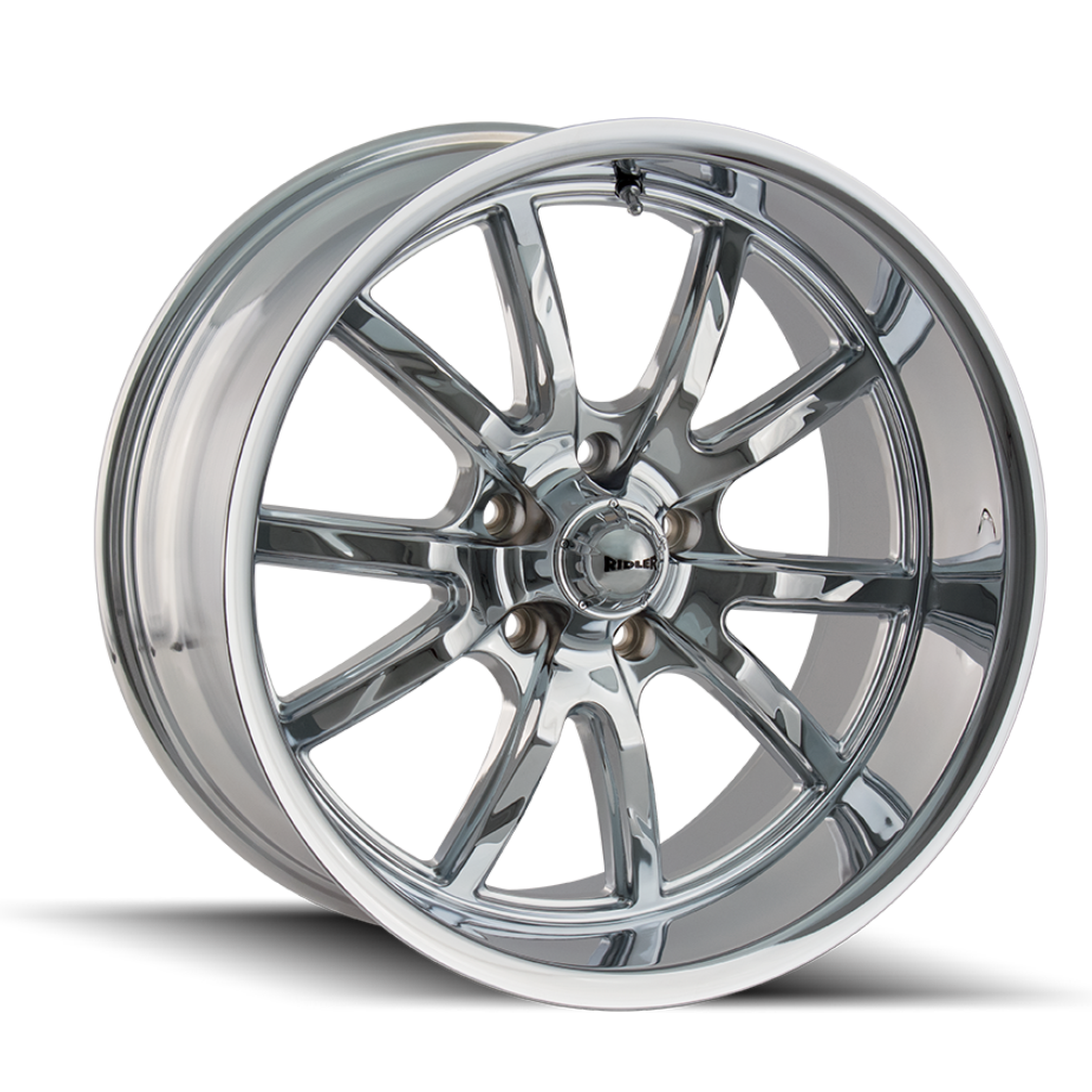 Ridler Wheels 650 18x8 5x114.3 0mm Chrome Wheel 650-8865C