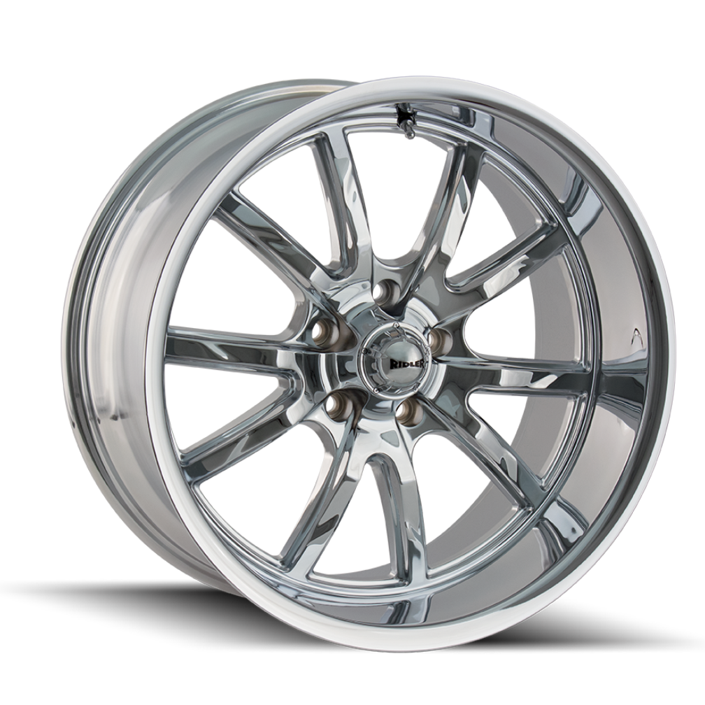 Ridler Wheels 650 17x7 5x120.65 0mm Chrome Wheel 650-7761C