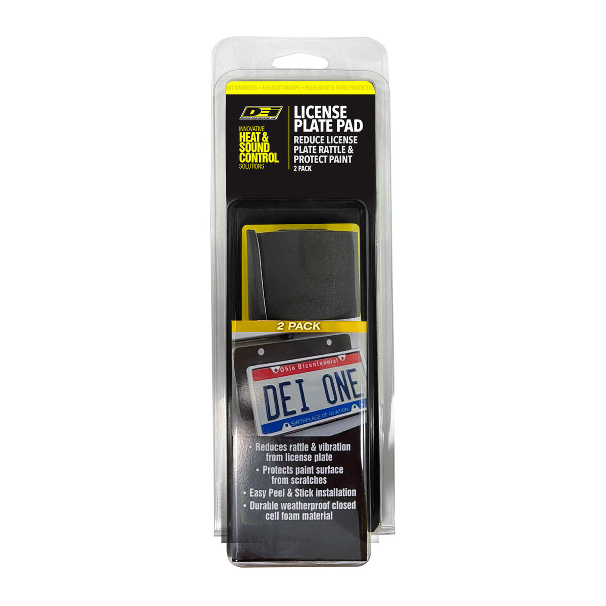 DEI License Plate Pad - 2 Pack