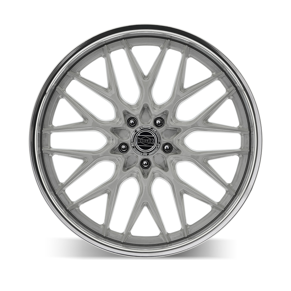 Ridler Wheels 681 22x9 5x127 0mm Brushed Center with Polished Lip Wheel 681-22973P
