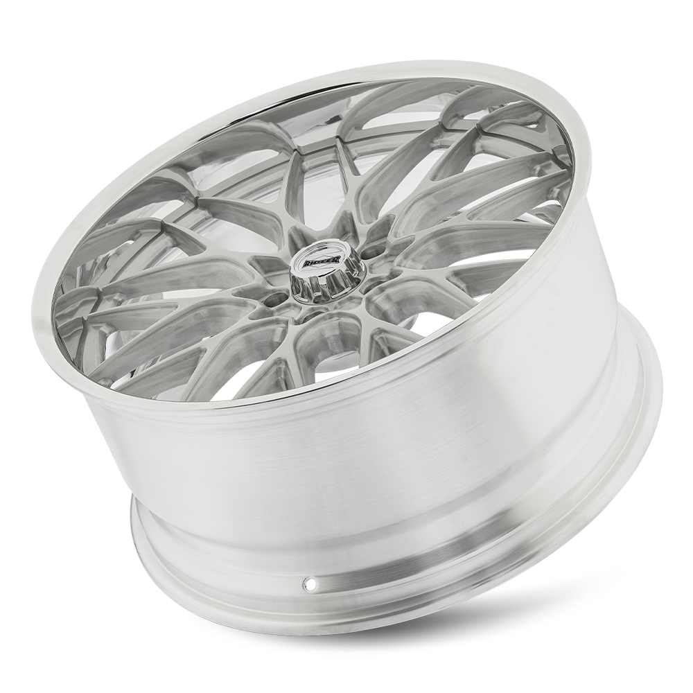 Ridler Wheels 681 22x9 5x127 0mm Brushed Center with Polished Lip Wheel 681-22973P