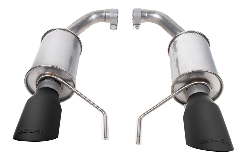 Roush Dual Tip Axle Back Exhaust for 2024 Ford Mustang GT Black Tips 422333-BLK