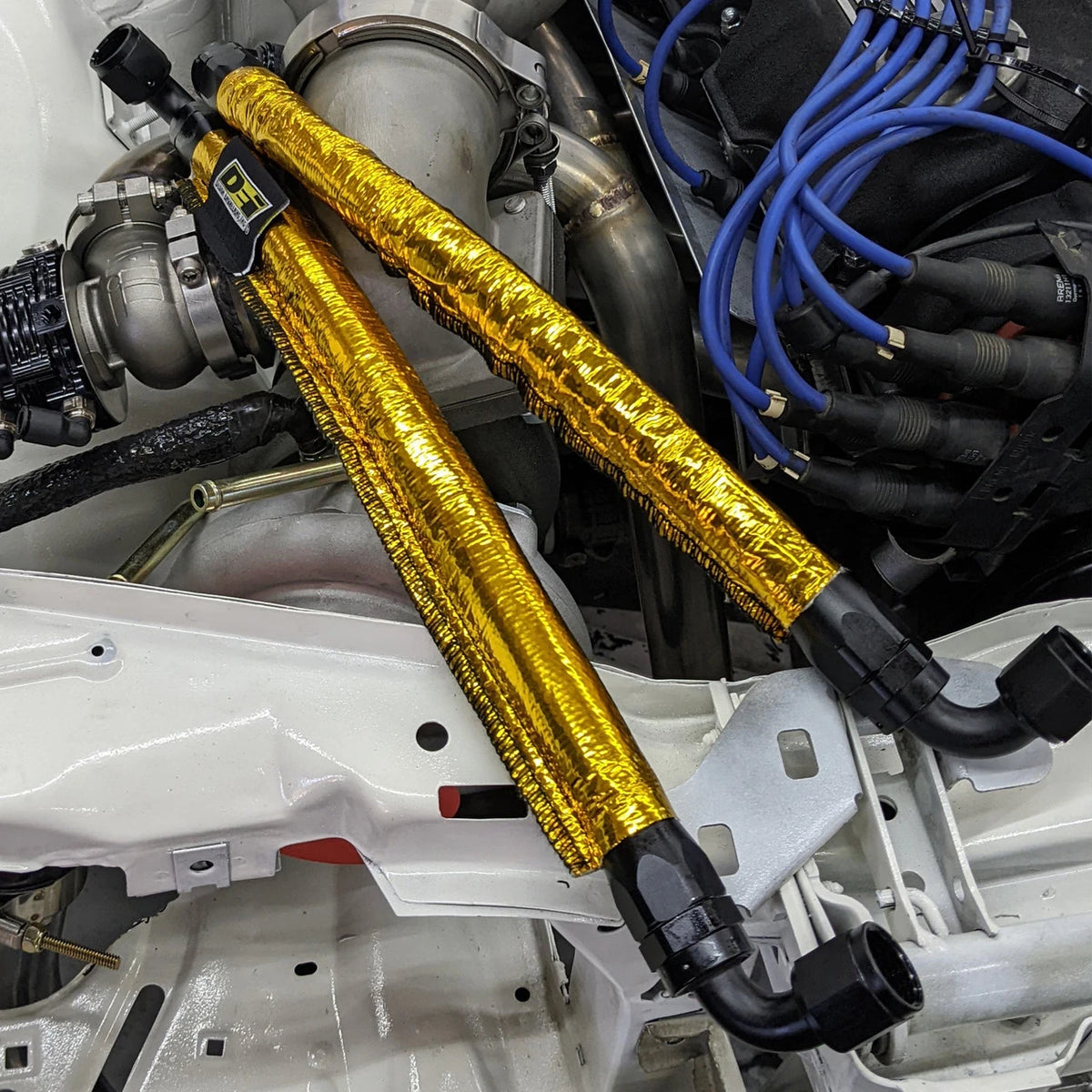 DEI Heat Shroud 1/2in to 1-1/4in I.D. x 3ft - Gold
