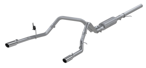 MBRP S50043CF Armor Pro Cat-Back Exhaust - Quad Carbon Tips - 2019+ Silverado / Sierra 1500 5.3L