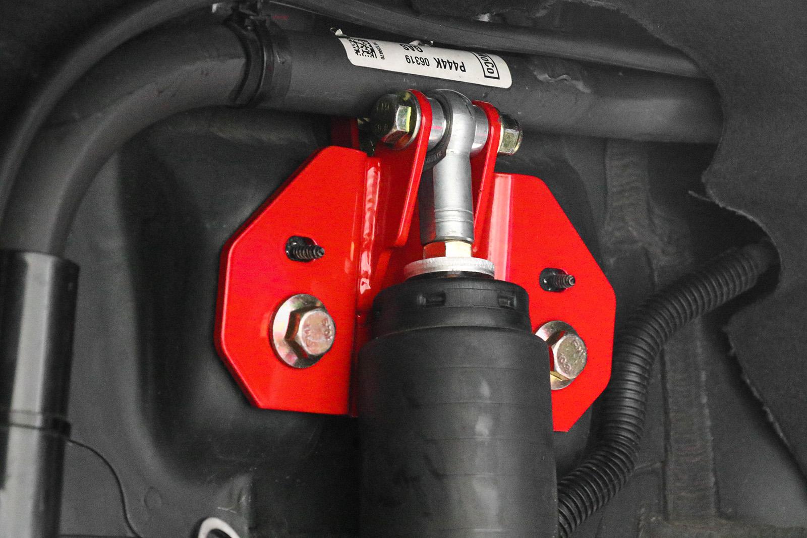 BMR Suspension 24-25 Ford Mustang Rear Steel Shock Mount & Brace Kit - Red