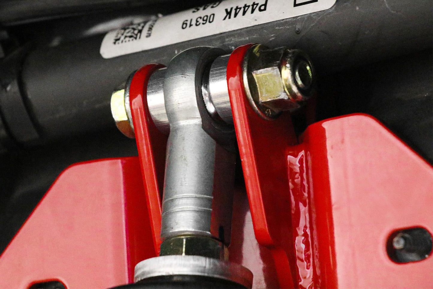 BMR Suspension 24-25 Ford Mustang Rear Steel Shock Mount & Brace Kit - Red