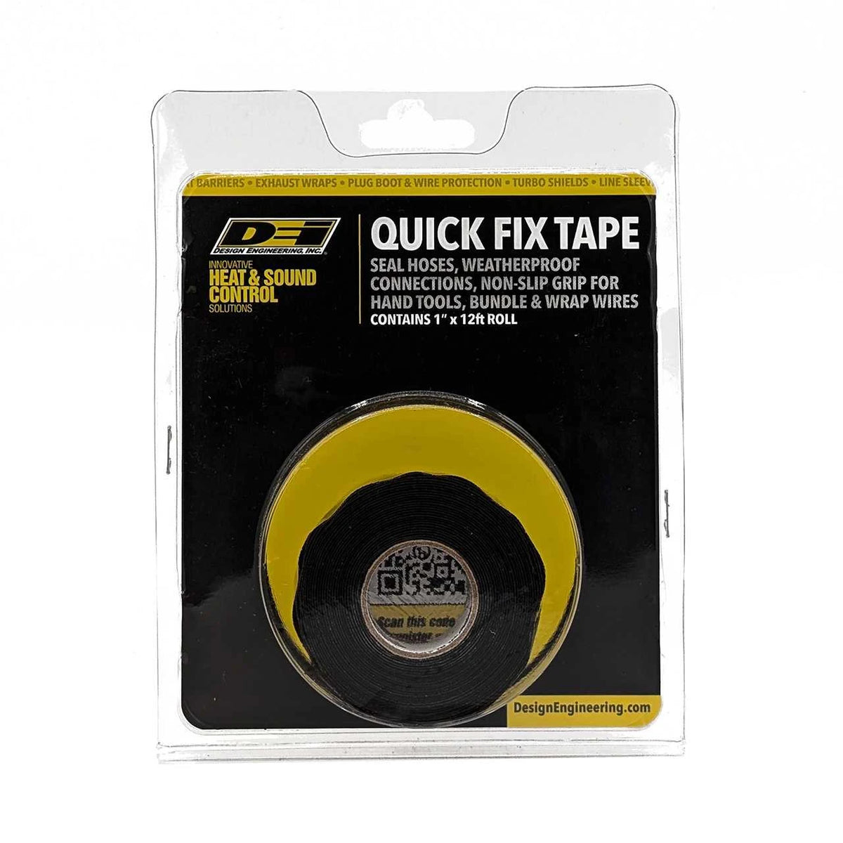 DEI Quick Fix Tape 1in x 12ft - Black