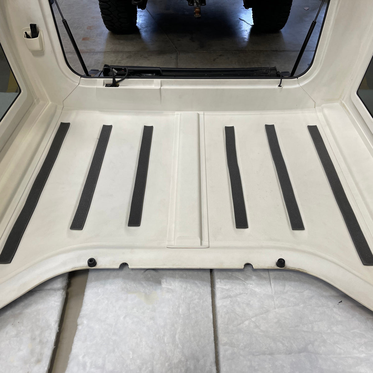 DEI for 2011-2018 Jeep Wrangler JK 2-Door Boom Mat Complete Headliner Kit - 6 Piece - White