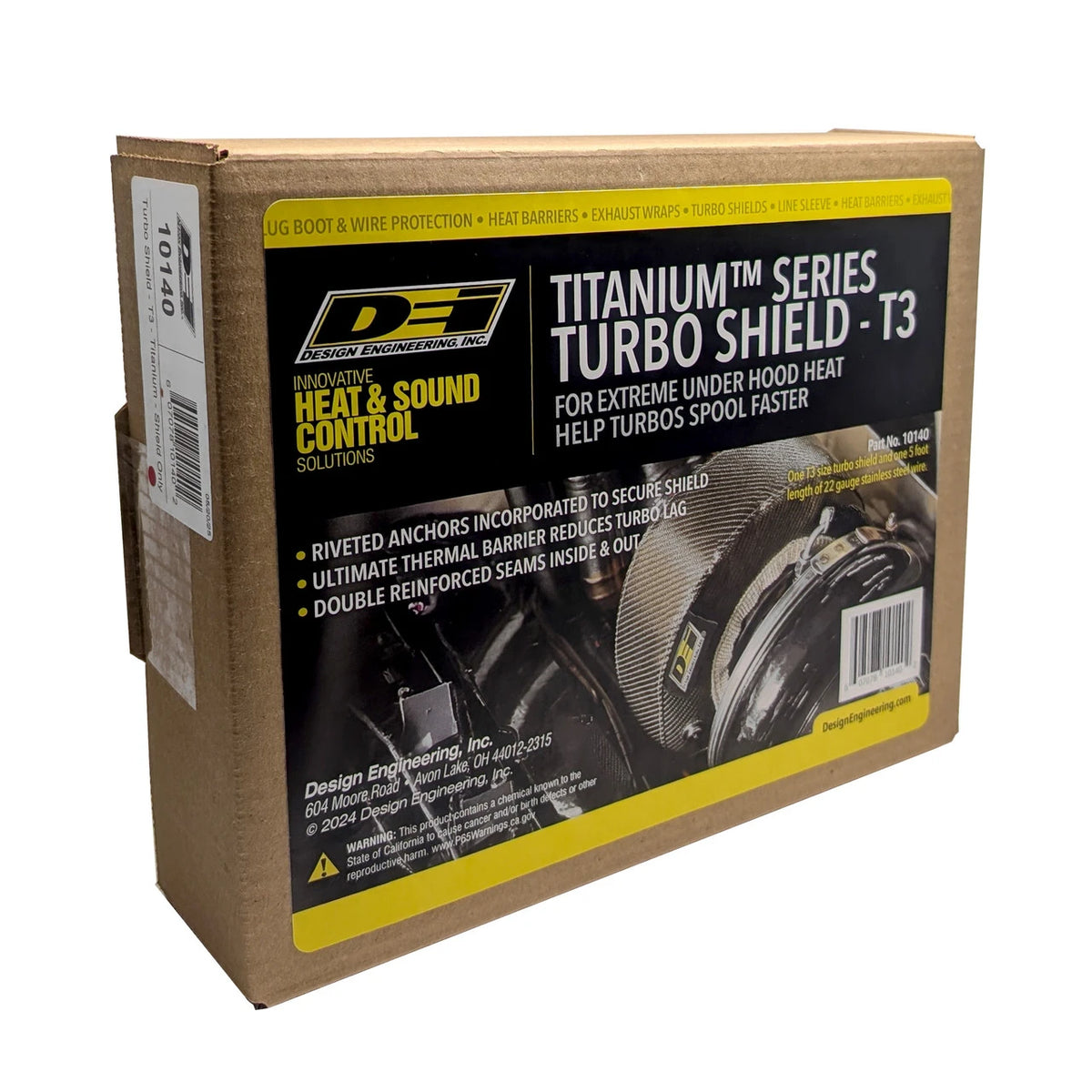 DEI Turbo Shield T3 - Shield Only - Titanium