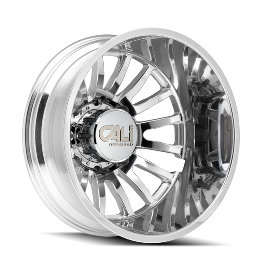 Cali Off-Road Summit Dually Rear 20x8.25 8x210 -232mm Polished Wheel 9110D-2879PMR232