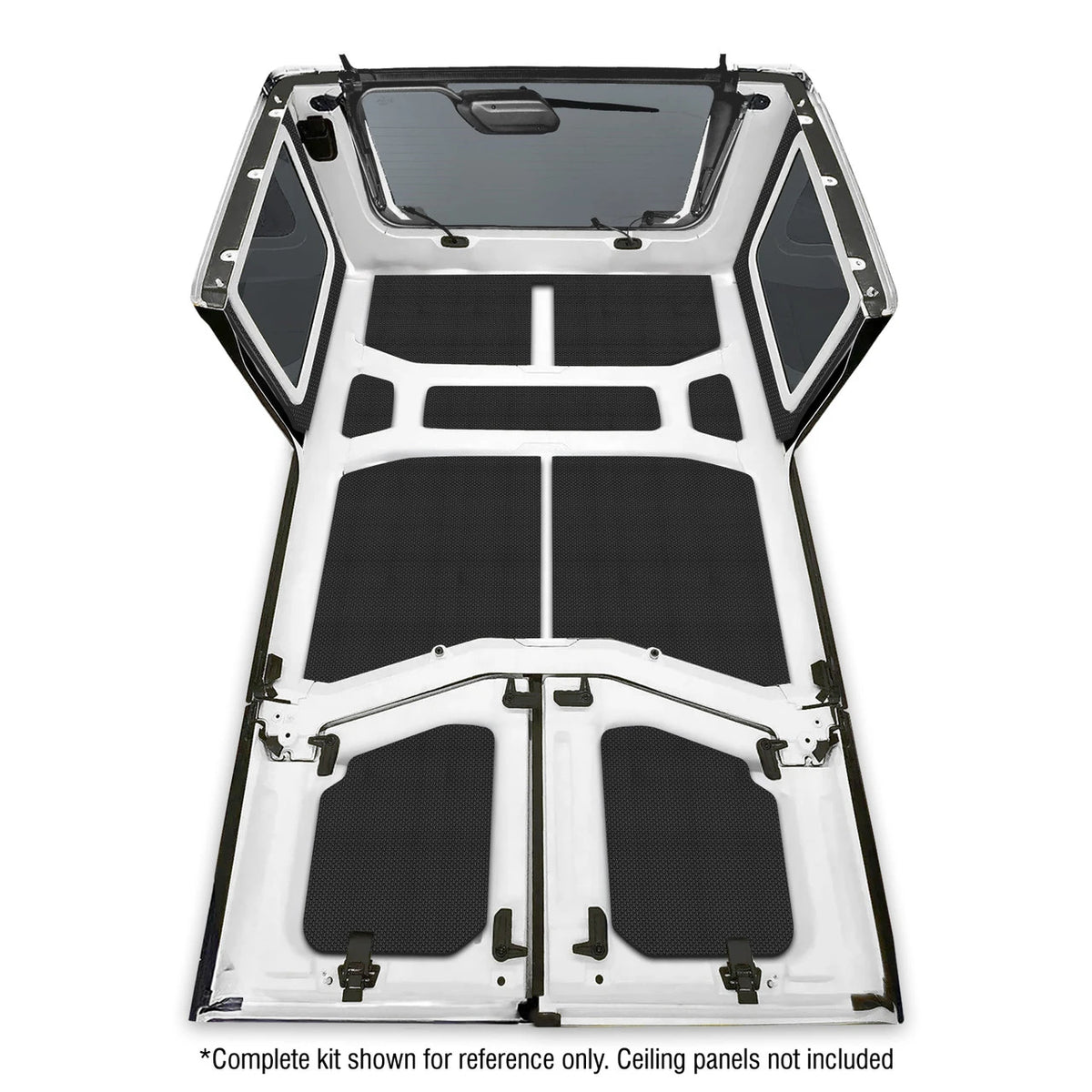 DEI for 2018-2023 Jeep Wrangler JL 4-Door Boom Mat Rear Side Window Trim 4 Piece Black