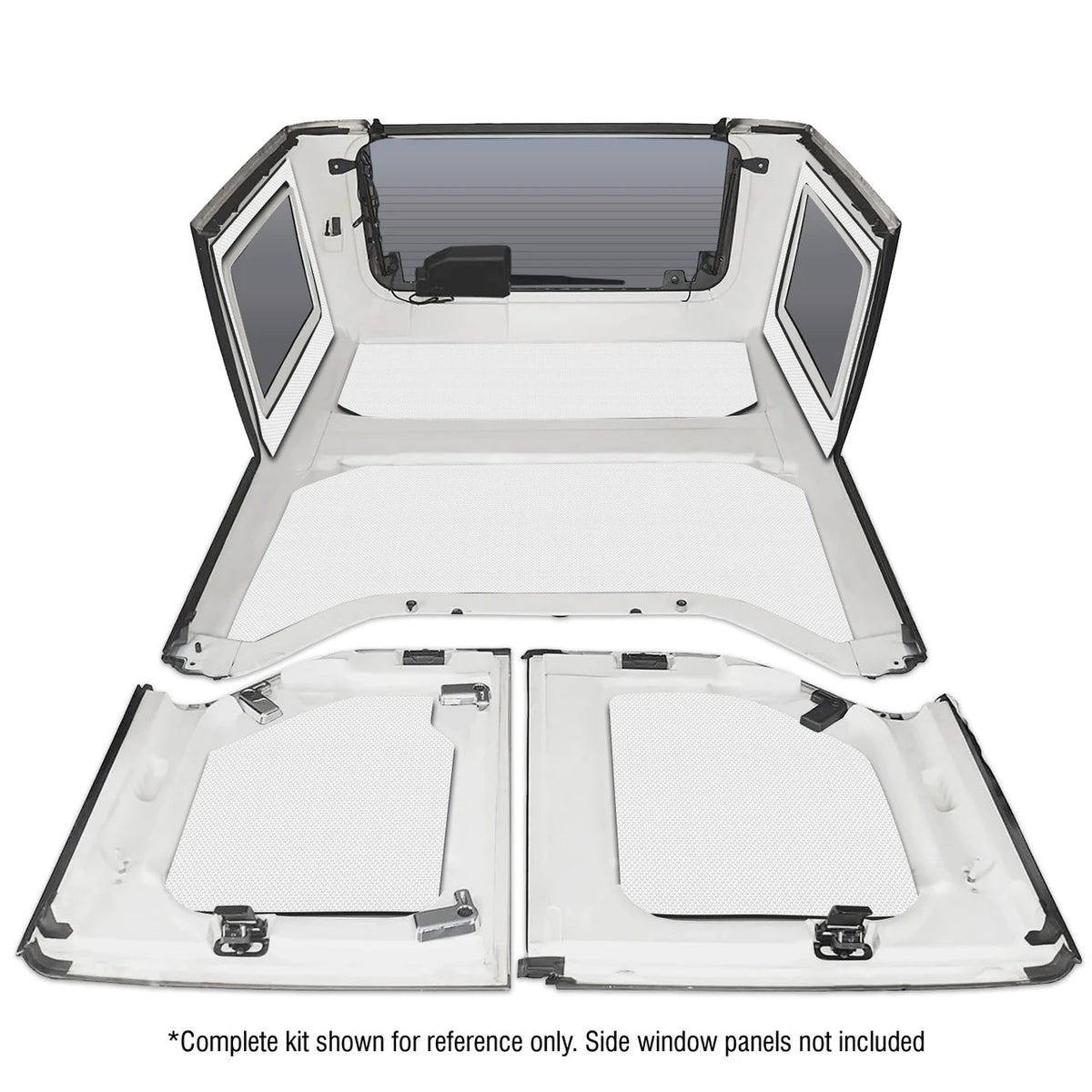 DEI for 2011-2018 Jeep Wrangler JK 4-Door Boom Mat Headliner - 4 Piece - White