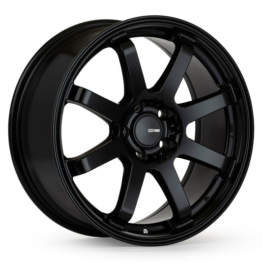 Enkei Vanquish 18x8 / 5x112 BP / 45mm Offset / 72.6mm Bore - Gloss Black Wheel