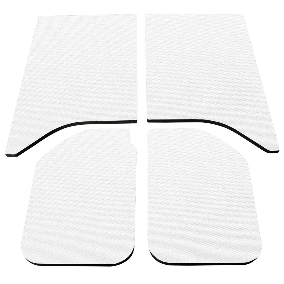 DEI for 2011-2018 Jeep Wrangler JK 2-Door Boom Mat Headliner - 4 Piece - White
