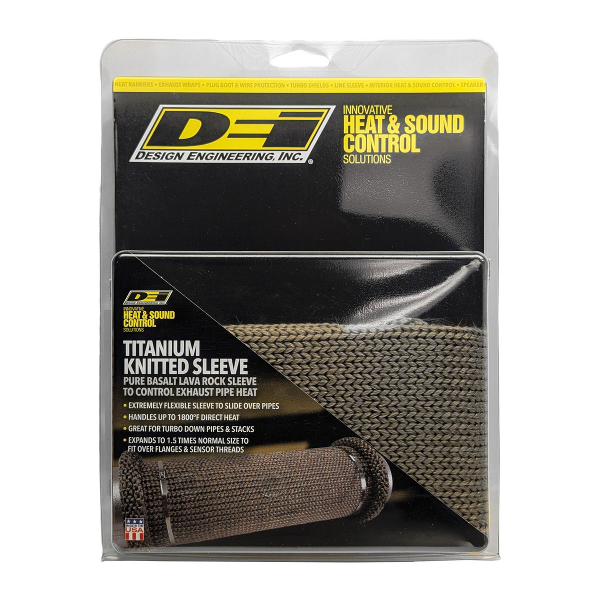 DEI Titanium 3in Knit Exhaust Sleeve - 36in