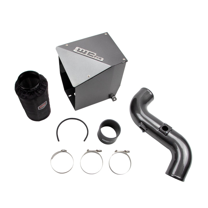 Wehrli Custom Fabrication WCF100194-GB 4in Intake Kit Gloss Black for 2011-2016 Chevrolet Silverado / GMC Sierra 2500 HD / 3500 HD 6.6L LML Duramax