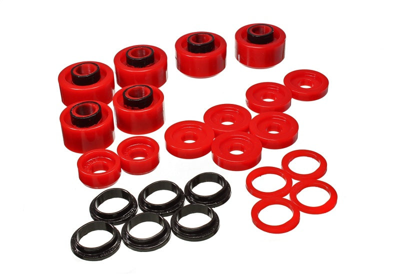 Energy Suspension for 05-07 Ford F-250/F-350 2/4WD Red Body Mount Set 4.4121R