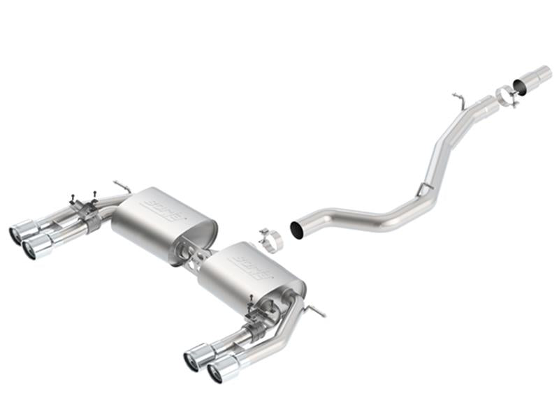 Borla 140631 13-15 Audi S3 S-Type Dual Round Rolled Catback Exhaust - #140631