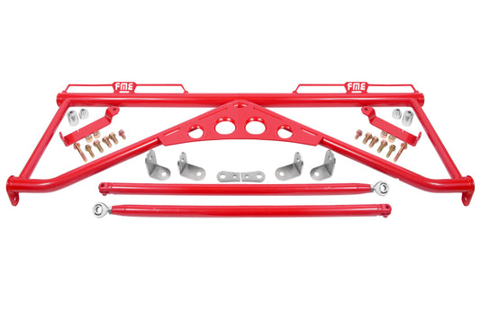 BMR 2015-2020 Ford Mustang Harness Bar - Red