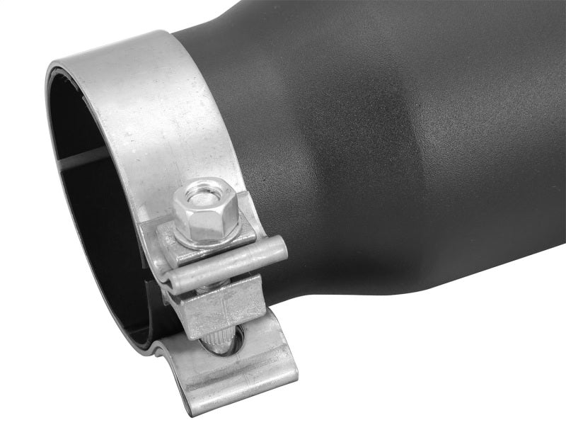 aFe MACHForce XP 3in Inlet x 4in Outlet x 9in Length Clamp-On Black Tip - #49T30401-B09