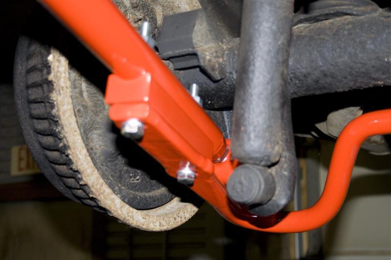 UMI Performance 3614-R Adjustable Extended Lower Control Arms Rod Ends Red
