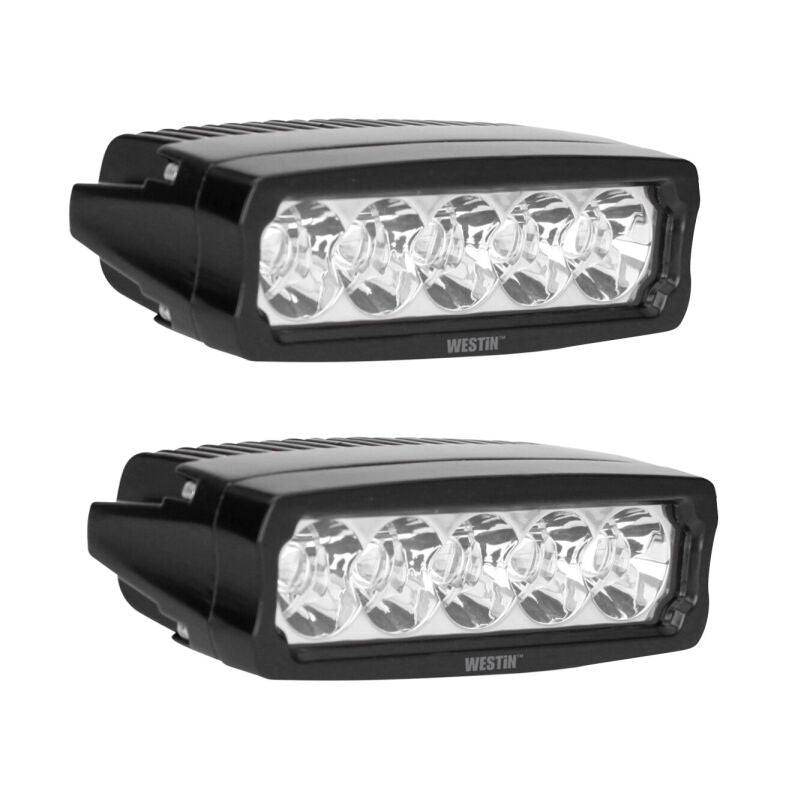 Westin 09-12232-PR Fusion5 LED Light Bar Single Row 5.5 inch Flex with 3W Epistar (Set of 2) Black