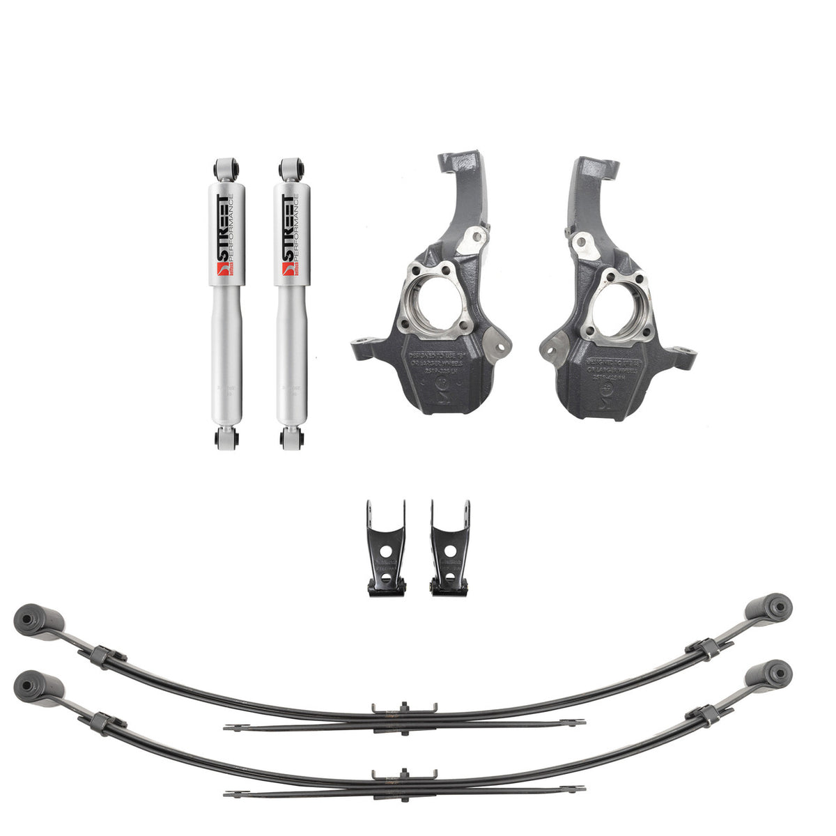 Belltech 2019+ for GM Silverado/Sierra 1500 Front/Rear Kit w/o Front Struts