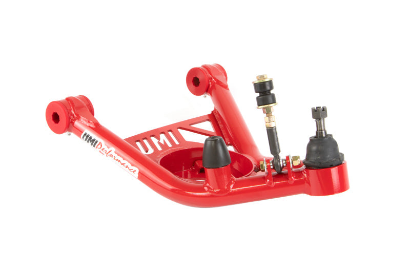 UMI Performance 2651-R Front Lower A-Arms Polyurethane Red for 1973-1977 A-Body