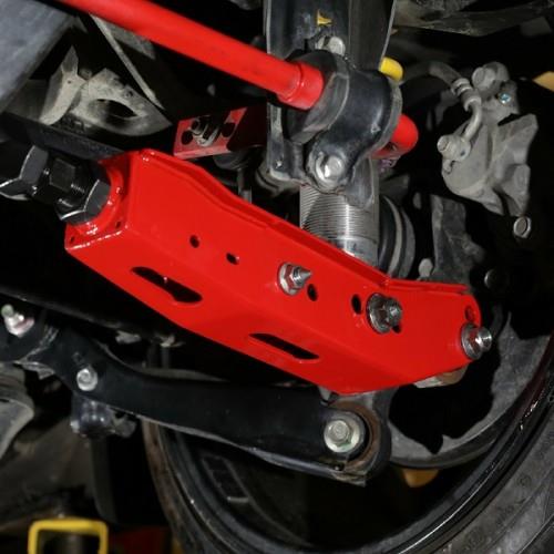 BLOX Racing Racing Rear Lower Control Arms - Red (Toyota 86 / Scion FRS / Subaru BRZ / WRX /STi) V2 BXSS-50010-RD-V2 (image shown: BXSS-50010-RD)