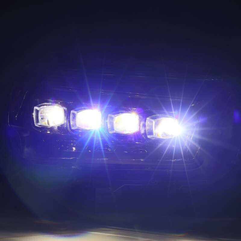 AlphaRex 880758 10-13 Toyota 4Runner NOVA LED Projector Headlights Plank Style Alpha Black w/Sequential Signal/DRL