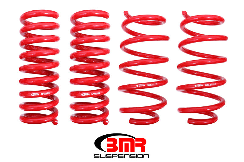 BMR 08-23 Dodge Challenger Lowering Springs 1.25in Drop - Set of 4 - Red