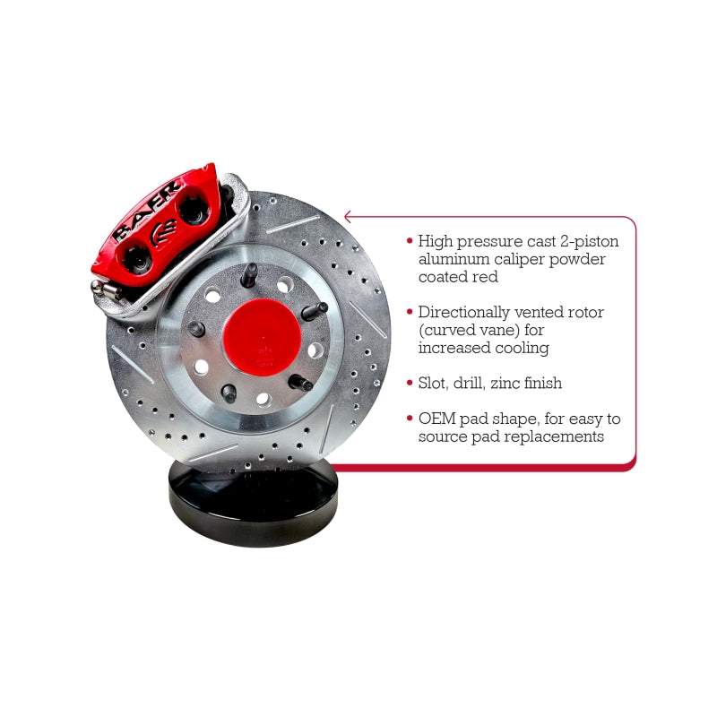 Baer Brakes Applications Using Mustang II Spindles 13in Classic Series Front Brake Kit — 5x4.75" BC