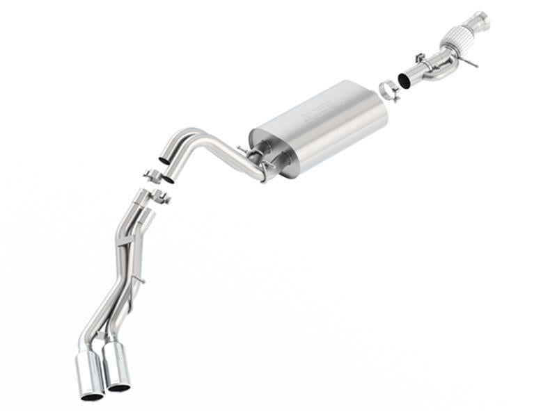 Borla 140559 Touring Cat Back 15-16 GMC Denali 6.2L V8 2.75in, 2.25in Dual Same Side Exit 4in Tips Exhaust - #140559