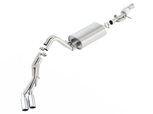 Borla 140559 Touring Cat Back 15-16 GMC Denali 6.2L V8 2.75in, 2.25in Dual Same Side Exit 4in Tips Exhaust - #140559
