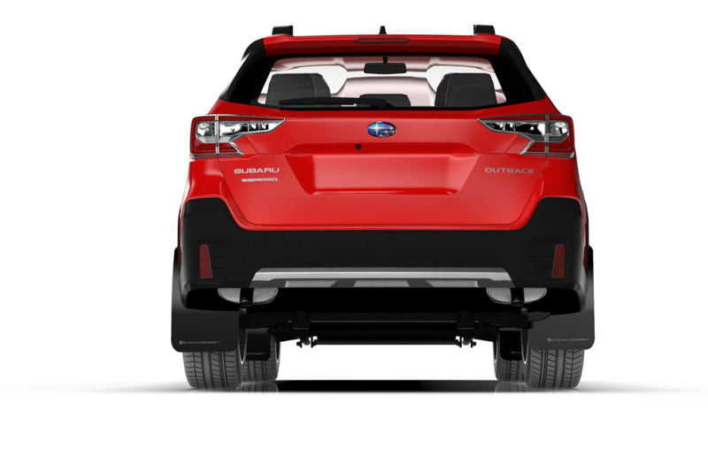 Rally Armor UR Mud Flaps - 2020-2025 Subaru Outback - Black/Red Logo - #MF66-UR-BLK/RD