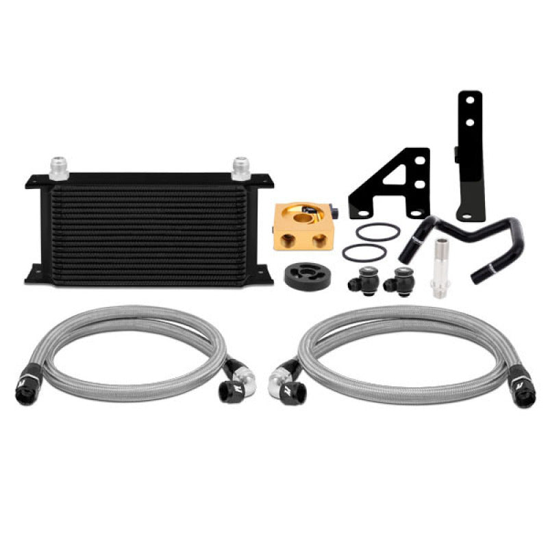 Mishimoto 2015 Subaru WRX Thermostatic Oil Cooler Kit - Black - #MMOC-WRX-15TBK