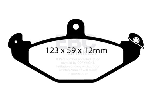 EBC 08+ Lotus 2-Eleven 1.8 Supercharged Redstuff Rear Brake Pads DP3885/2C