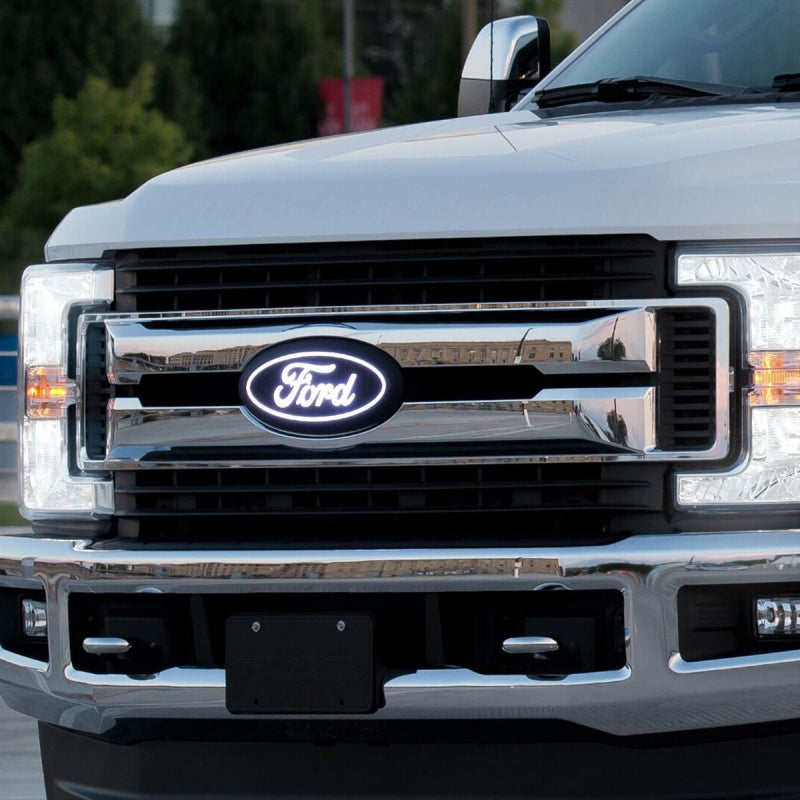 Putco for 2017-2019 Ford Super Duty Front Luminix Ford LED Emblem - with Camera CutOut